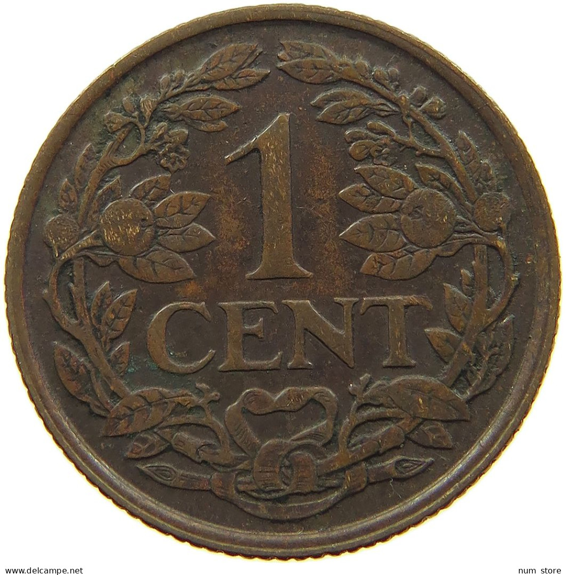 NETHERLANDS 1 CENT 1917 #a085 0859 - 1 Centavos