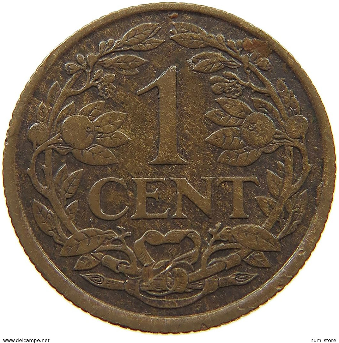 NETHERLANDS 1 CENT 1917 #a013 0415 - 1 Centavos