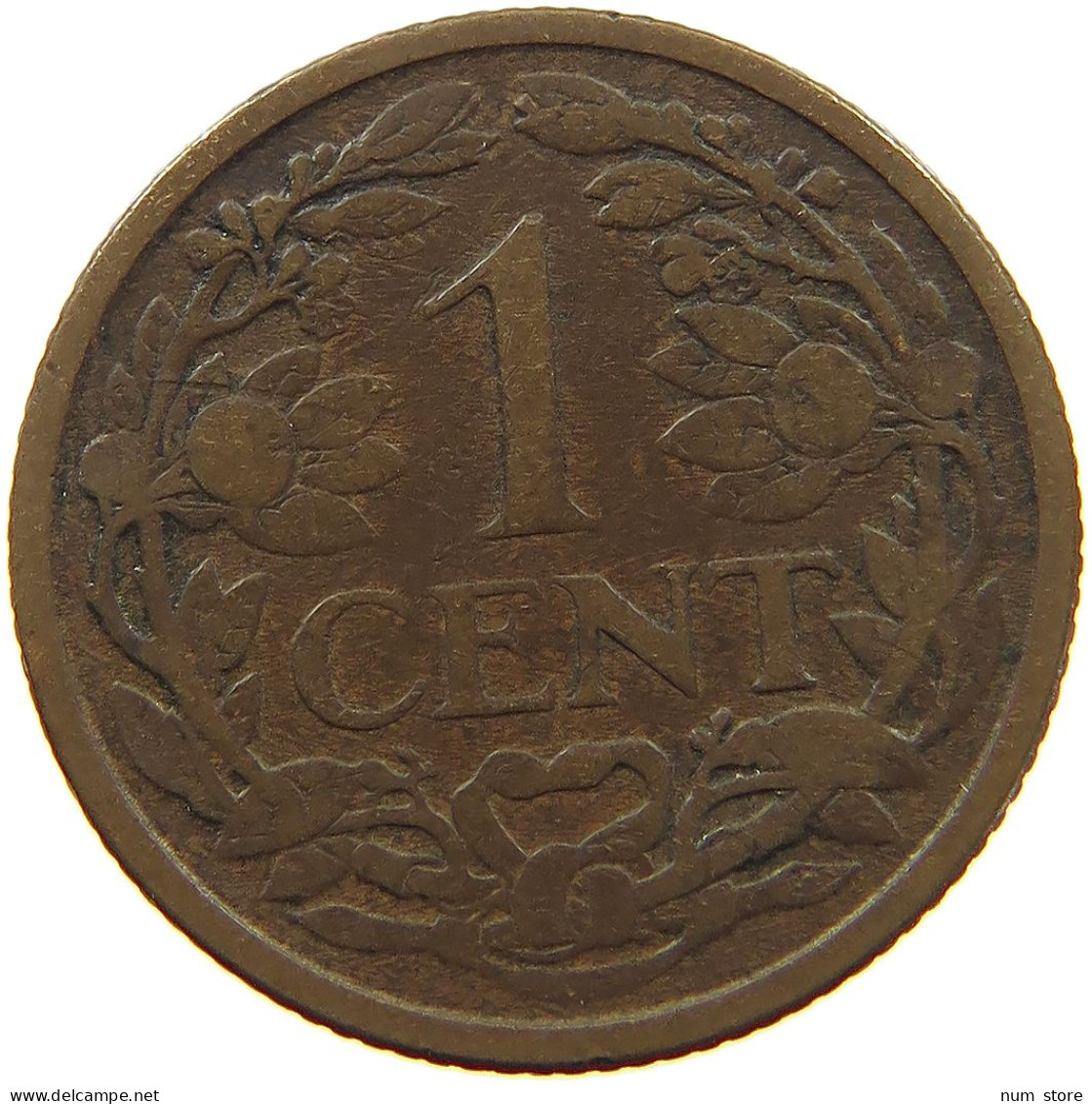 NETHERLANDS 1 CENT 1917 #a013 0255 - 1 Centavos