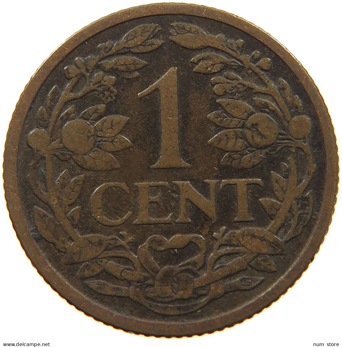 NETHERLANDS 1 CENT 1914 #a032 0399 - 1 Centavos