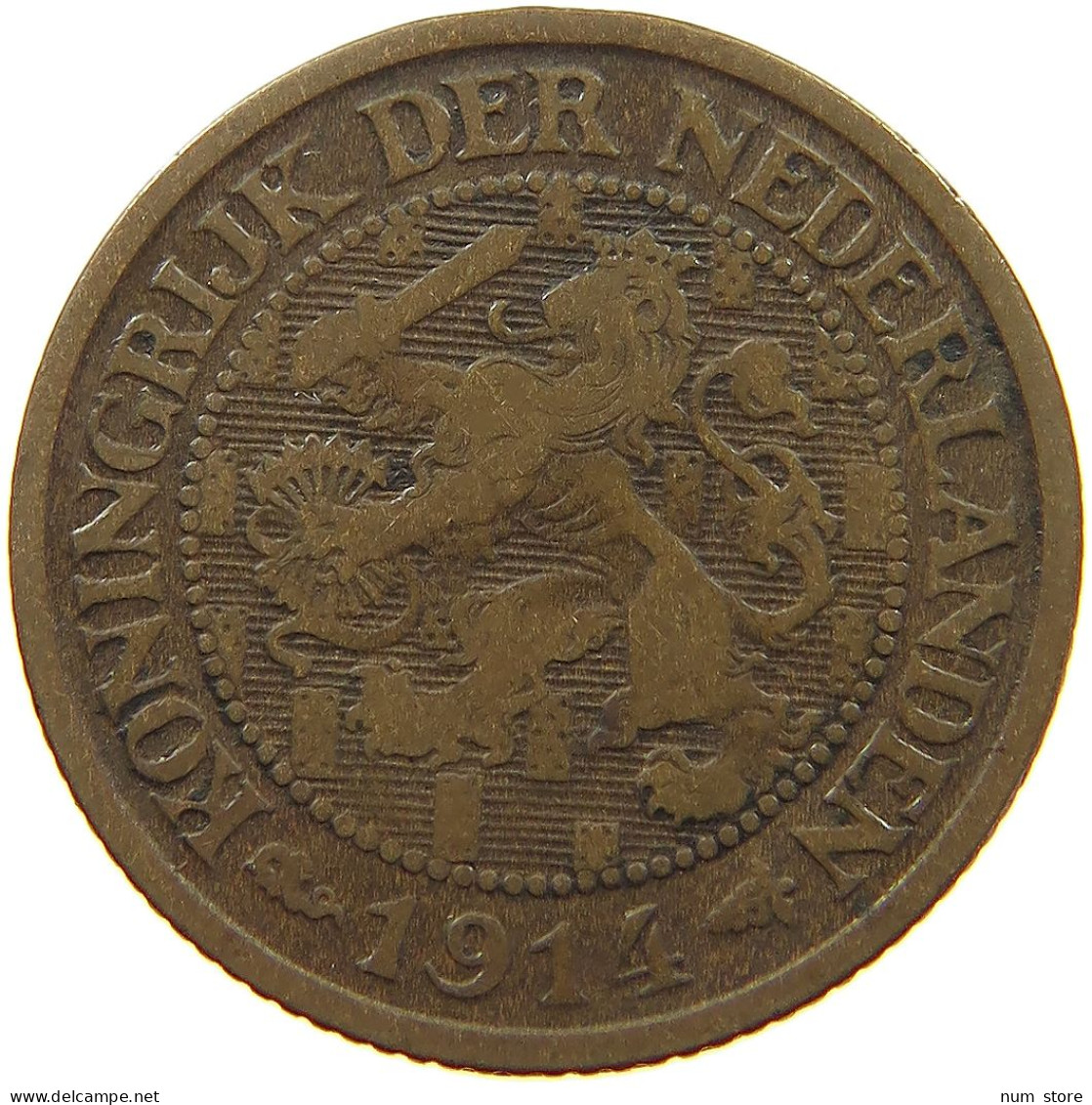 NETHERLANDS 1 CENT 1914 #a013 0429 - 1 Cent