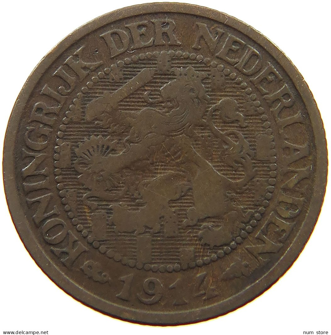 NETHERLANDS 1 CENT 1914 #a013 0413 - 1 Cent