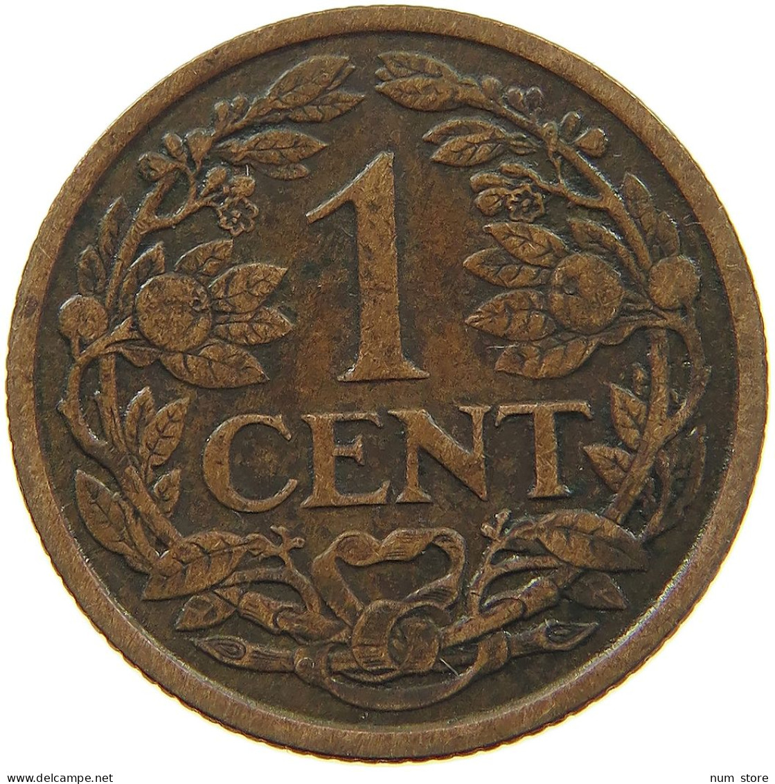 NETHERLANDS 1 CENT 1914 #a013 0297 - 1 Centavos
