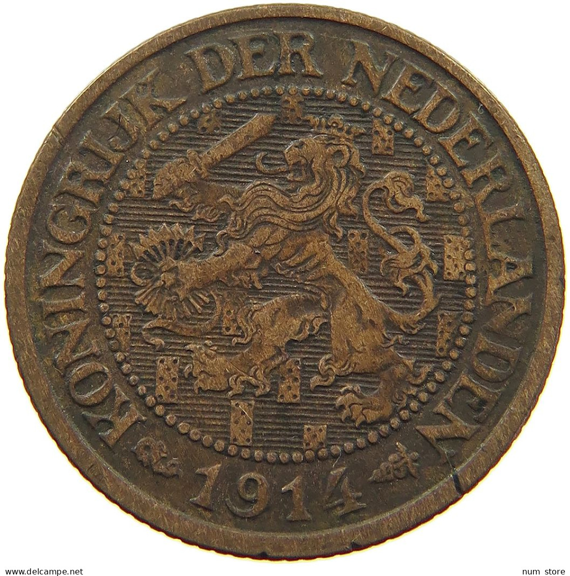 NETHERLANDS 1 CENT 1914 #a013 0297 - 1 Cent