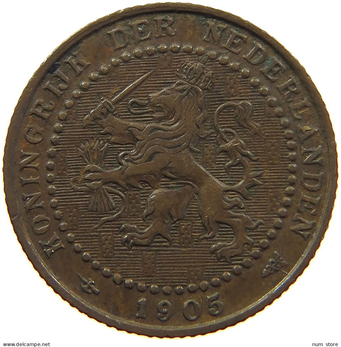 NETHERLANDS 1 CENT 1905 #s012 0203 - 1 Centavos