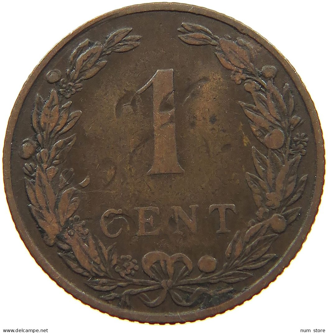 NETHERLANDS 1 CENT 1905 #a013 0401 - 1 Cent