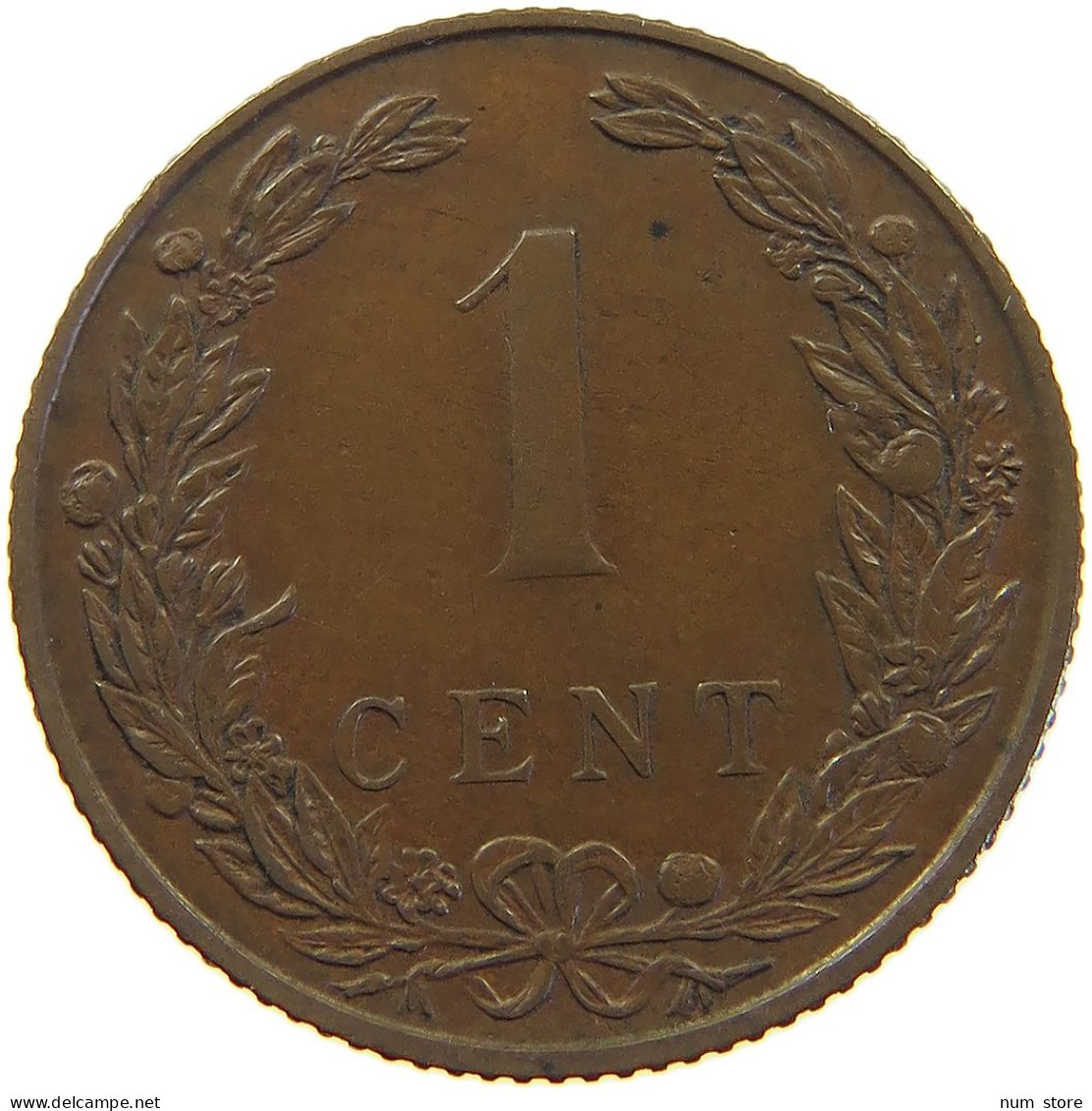 NETHERLANDS 1 CENT 1905 TOP #c063 0247 - 1 Centavos