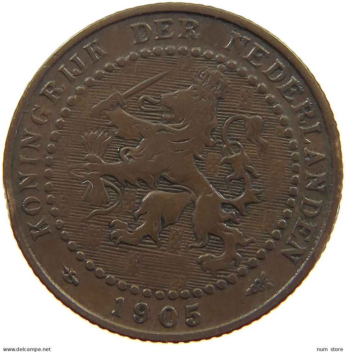 NETHERLANDS 1 CENT 1905 #a013 0219 - 1 Cent