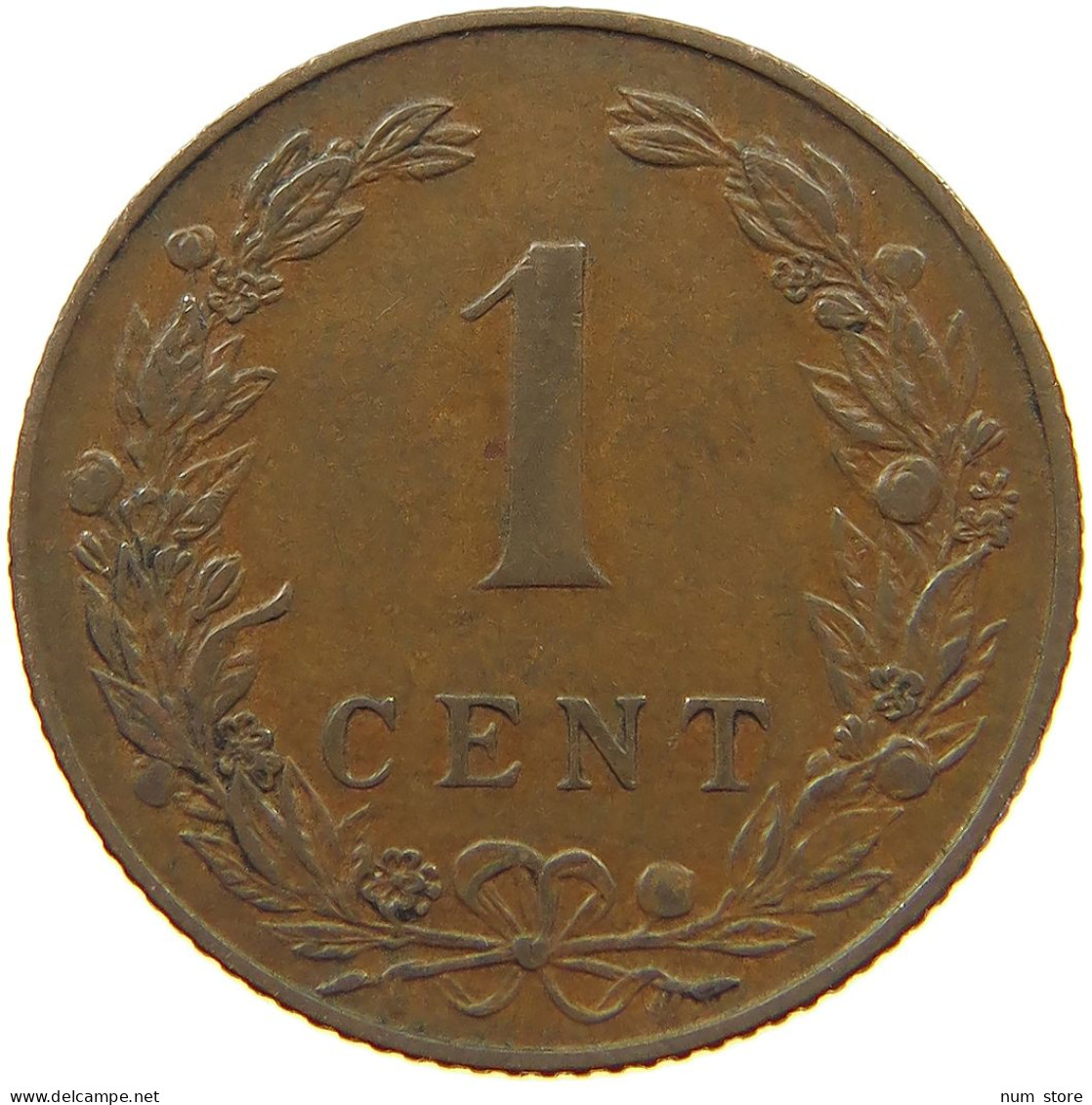 NETHERLANDS 1 CENT 1902 #a014 0025 - 1 Centavos
