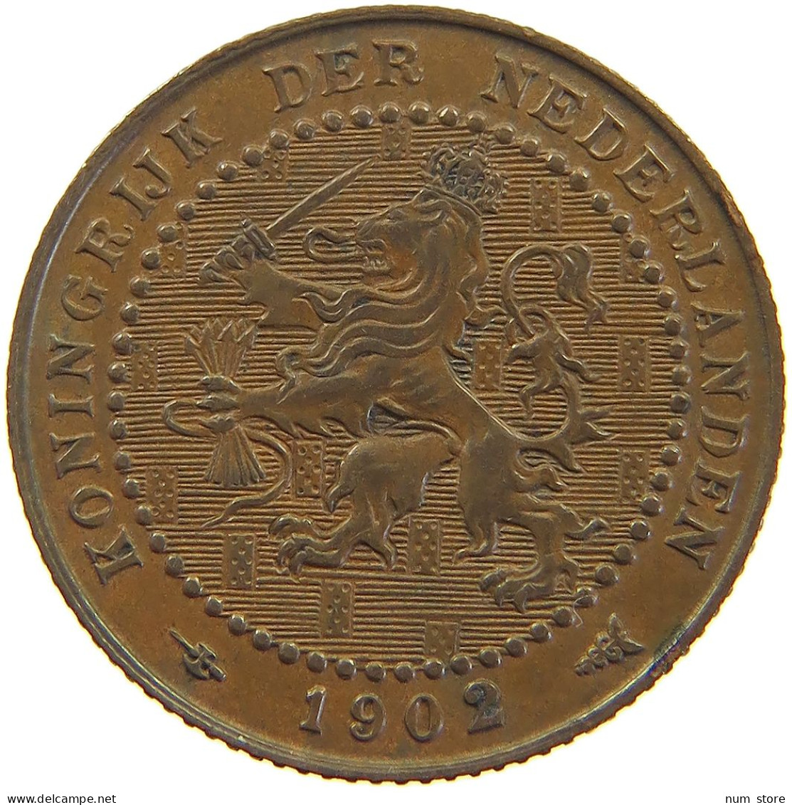 NETHERLANDS 1 CENT 1902 TOP #c041 0529 - 1 Cent