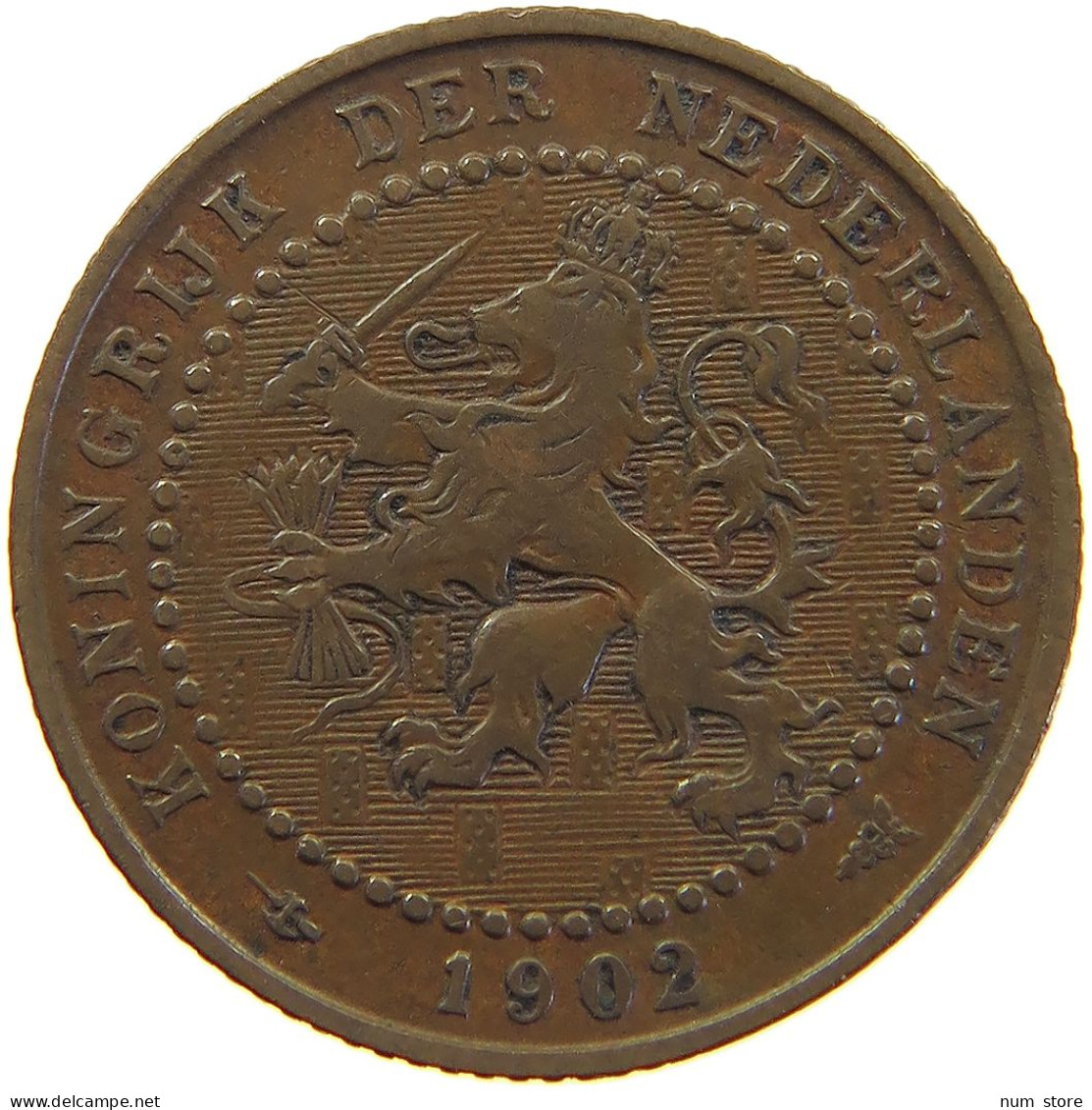NETHERLANDS 1 CENT 1902 #c063 0249 - 1 Centavos