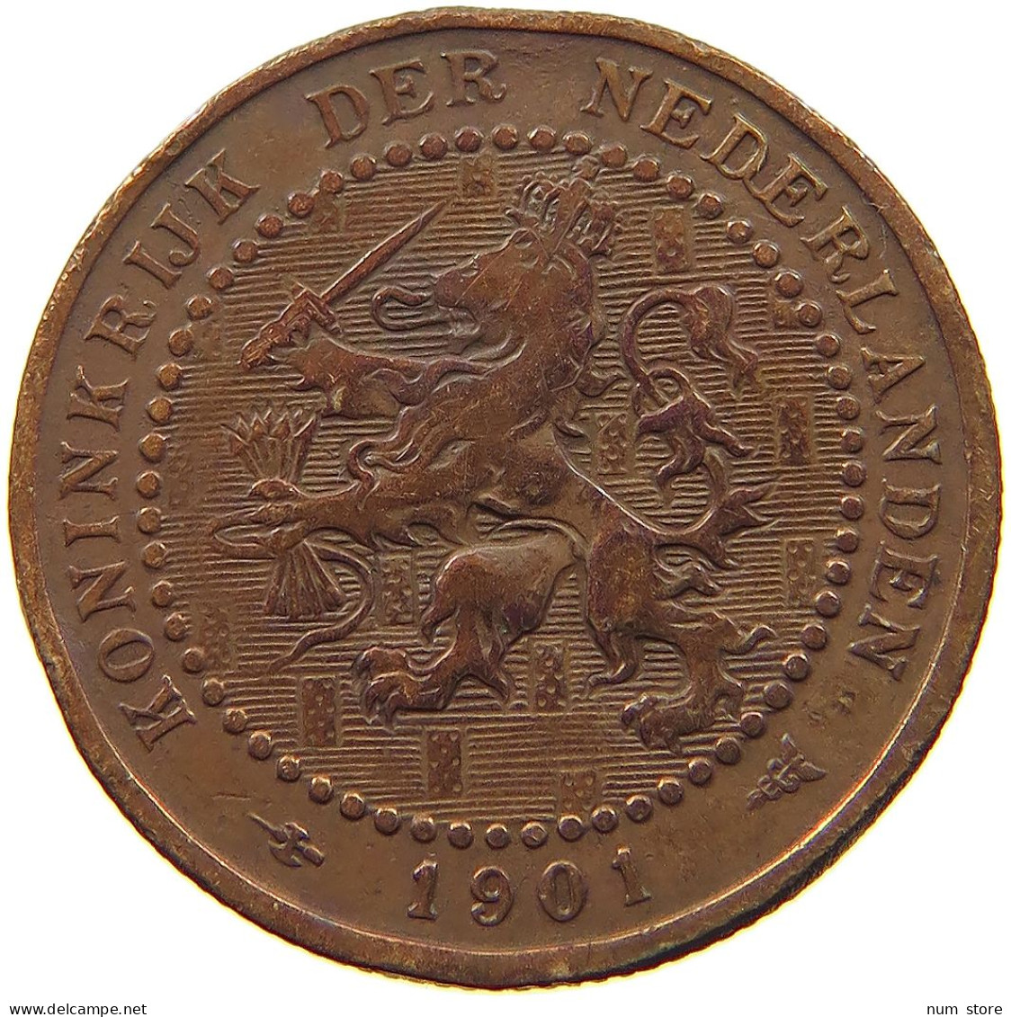 NETHERLANDS 1 CENT 1901 #s036 0761 - 1 Cent