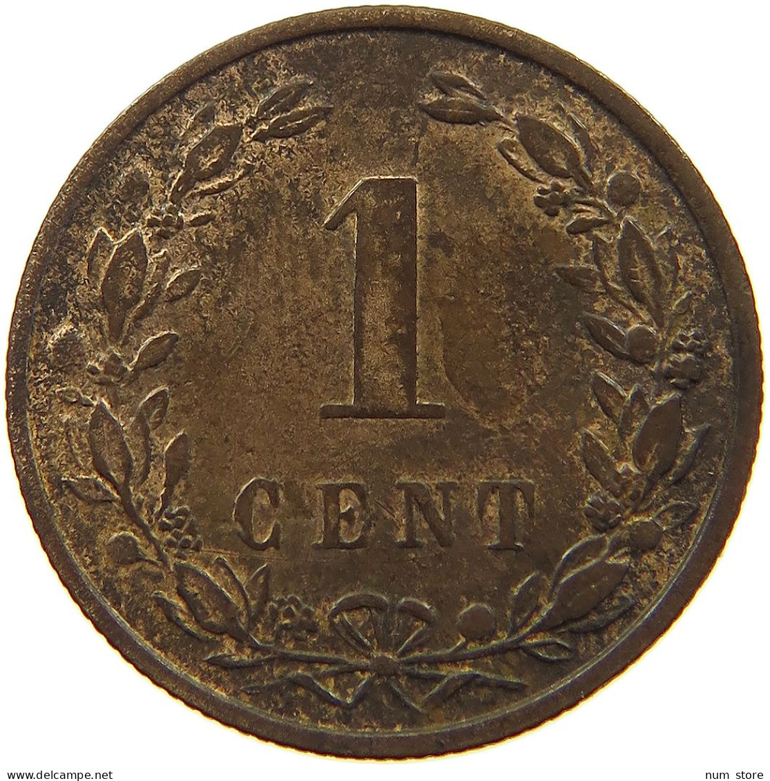 NETHERLANDS 1 CENT 1901 #a013 0385 - 1 Centavos