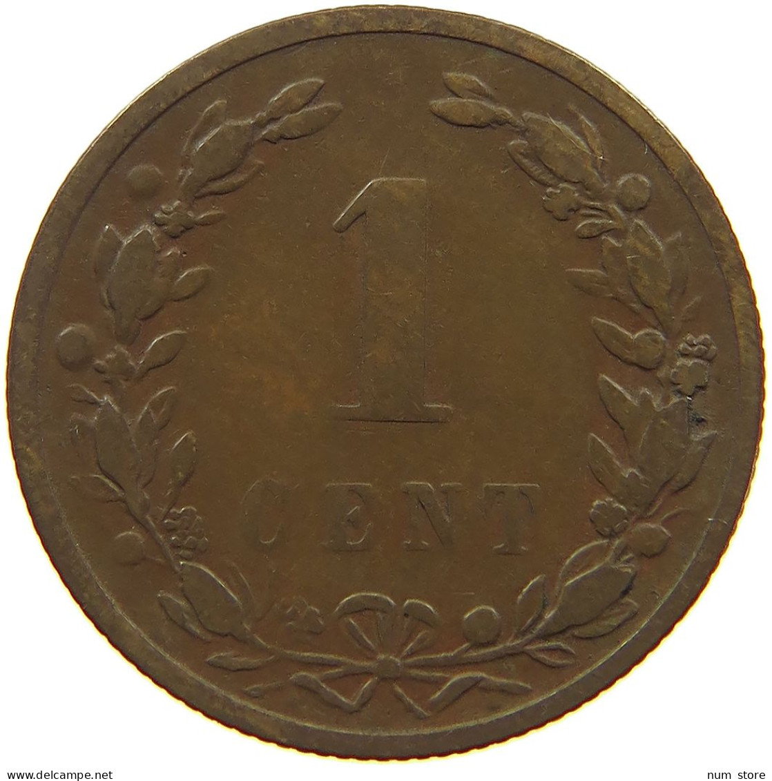 NETHERLANDS 1 CENT 1900 #a085 0789 - 1 Cent