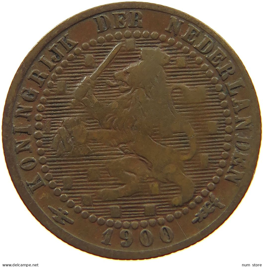 NETHERLANDS 1 CENT 1900 #a085 0789 - 1 Cent