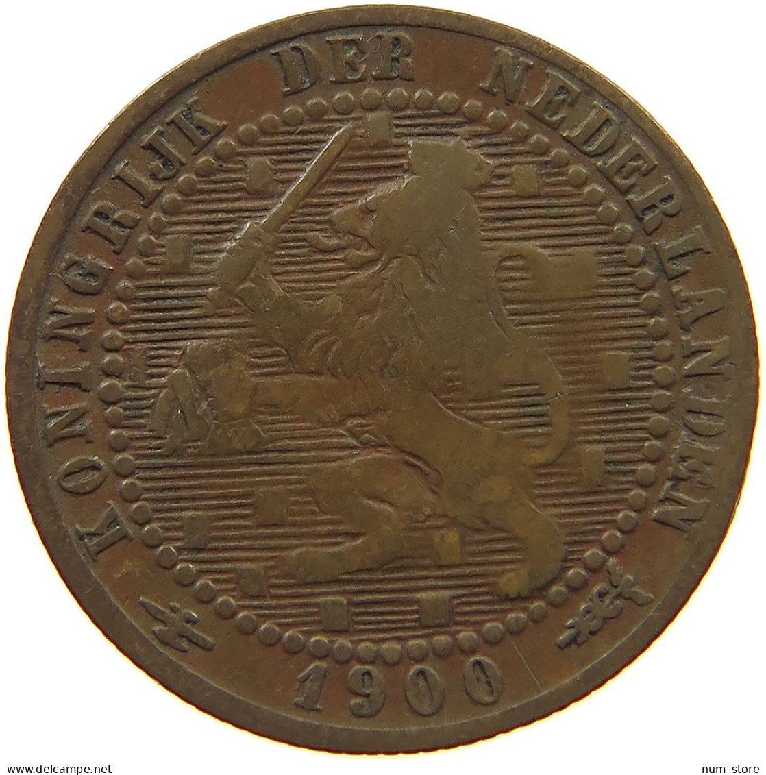 NETHERLANDS 1 CENT 1900 #a085 0789 - 1 Centavos