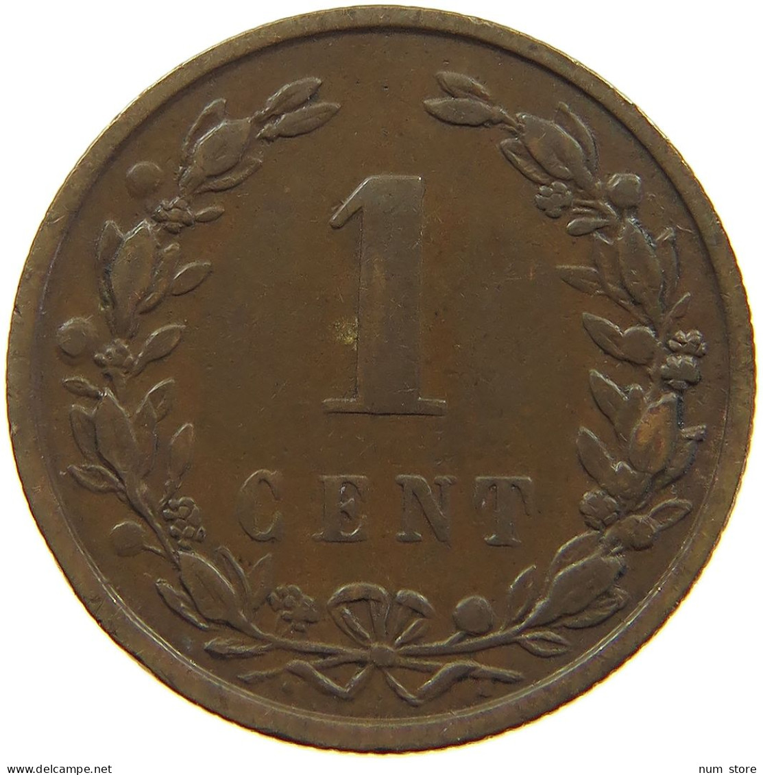 NETHERLANDS 1 CENT 1901 #a085 0777 - 1 Centavos