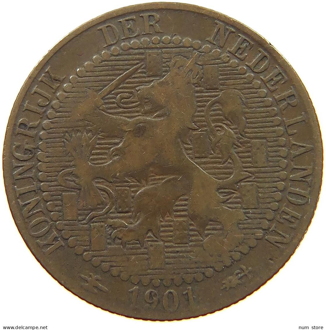 NETHERLANDS 1 CENT 1901 #a013 0241 - 1 Cent