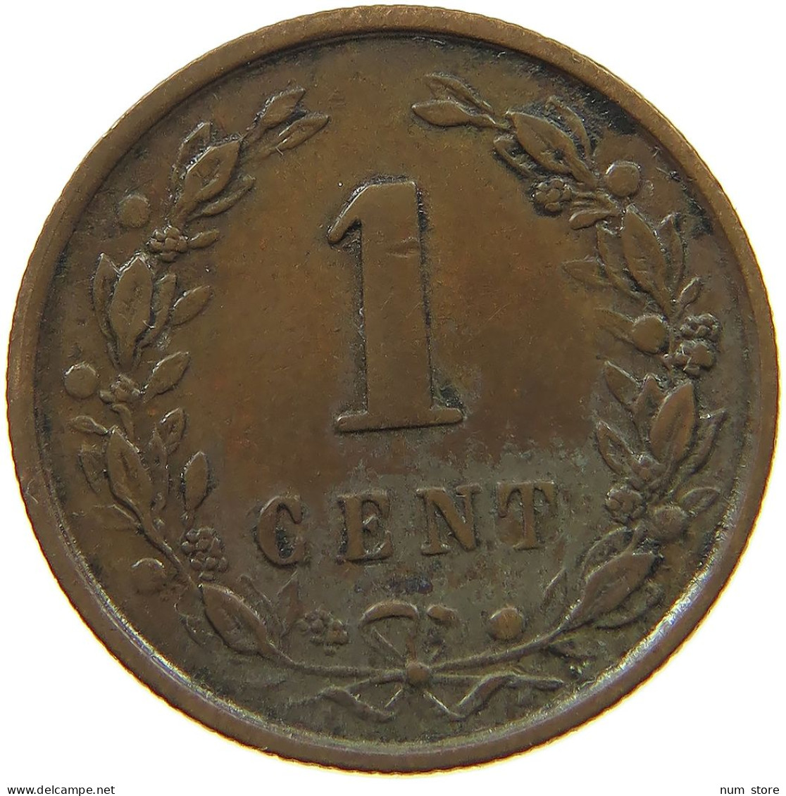 NETHERLANDS 1 CENT 1899 #s080 0169 - 1 Cent