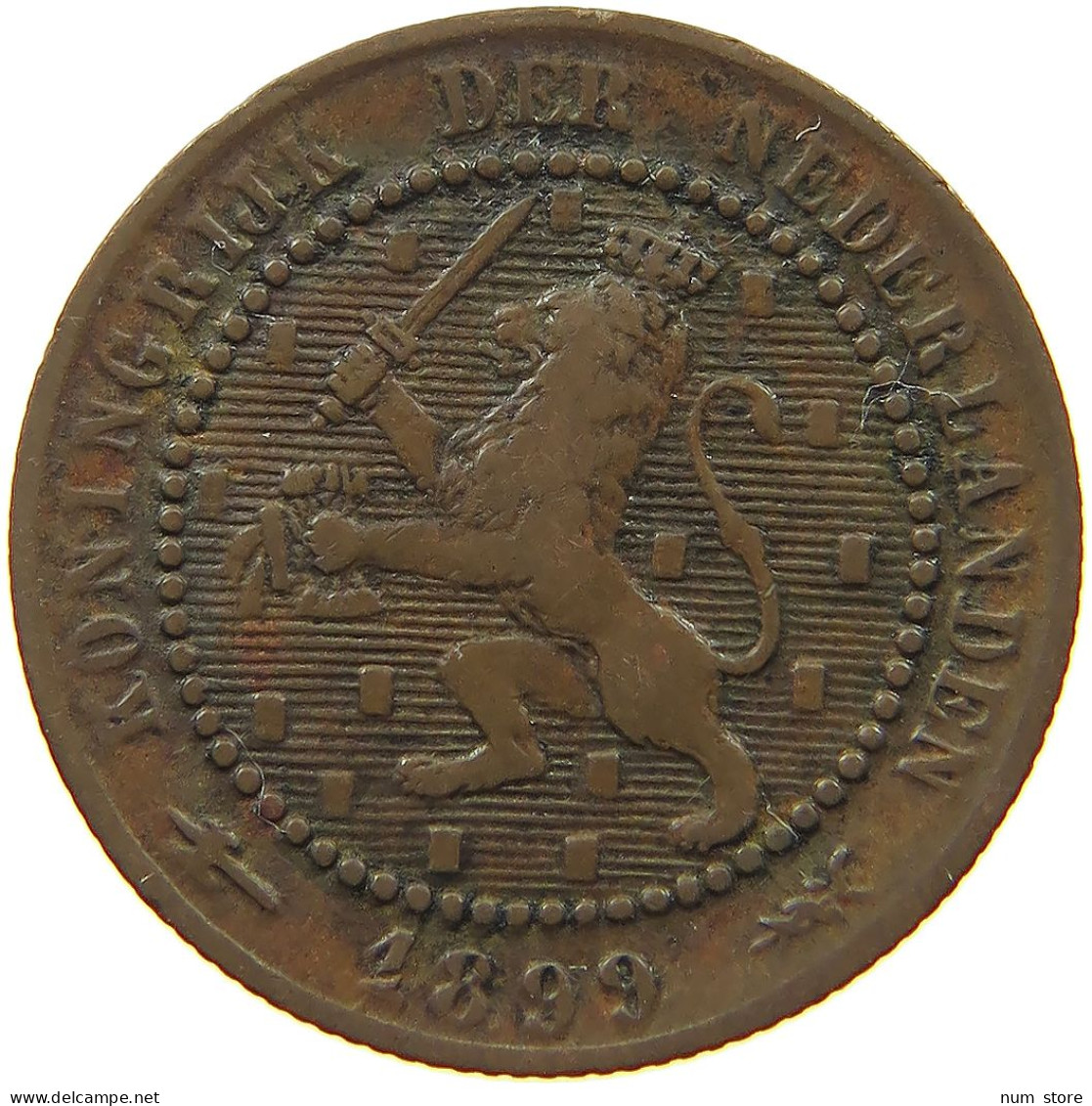 NETHERLANDS 1 CENT 1899 #s080 0169 - 1 Cent