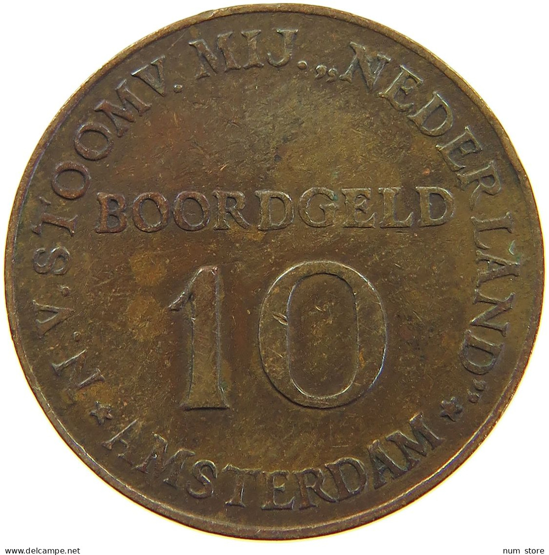 NETHERLANDS JETON BOORDGELD 10 AMSTERDAM #c064 0229 - Zonder Classificatie