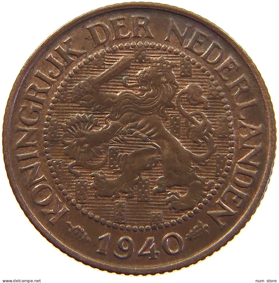 NETHERLANDS CENT 1940 #c063 0263 - 1 Cent