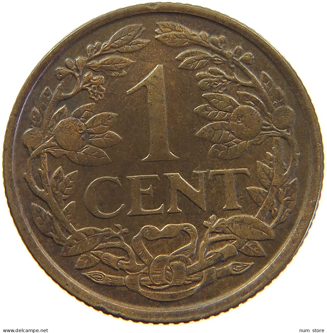 NETHERLANDS CENT 1941 #c063 0265 - 1 Centavos