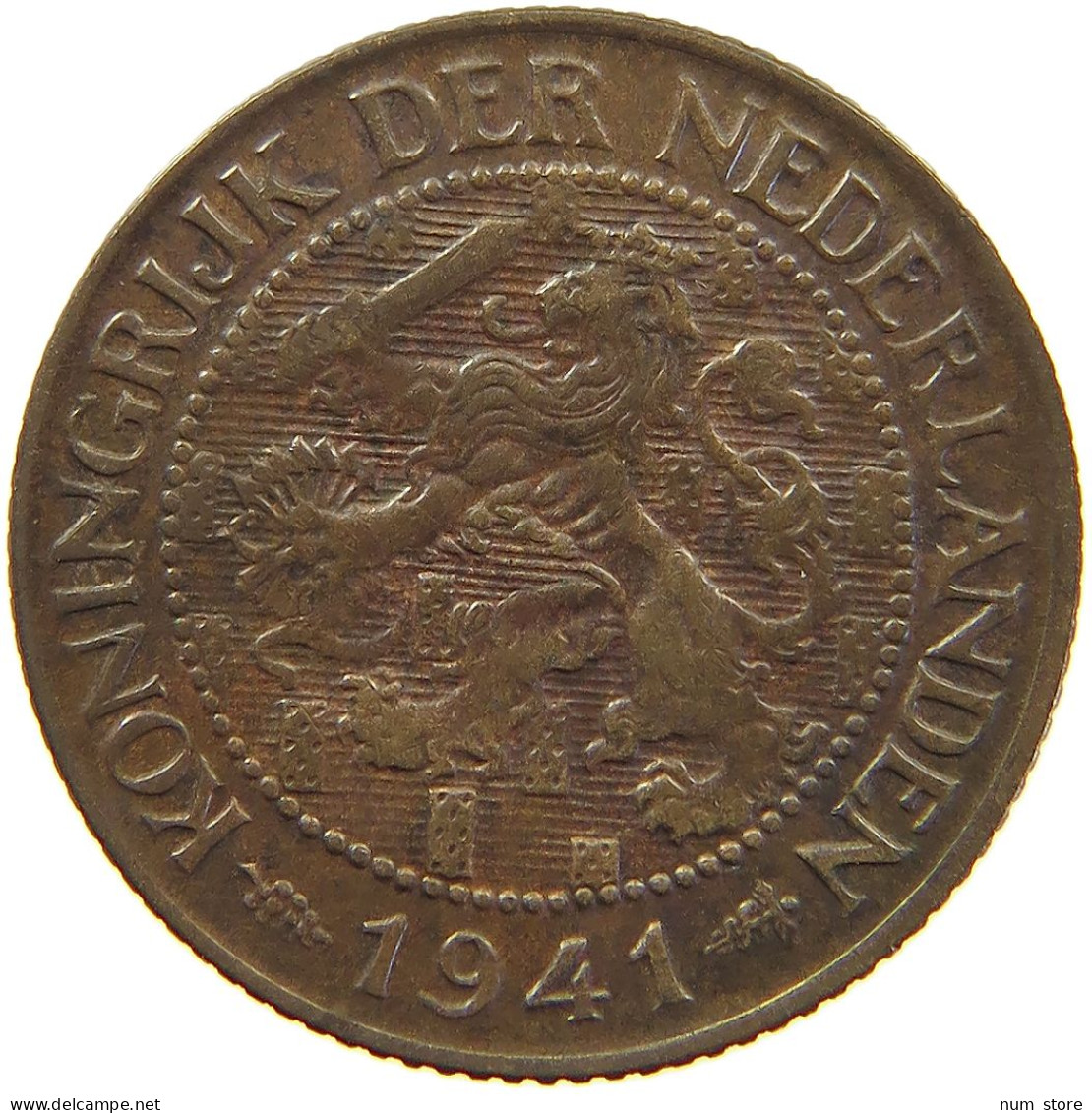 NETHERLANDS CENT 1941 #c063 0265 - 1 Cent