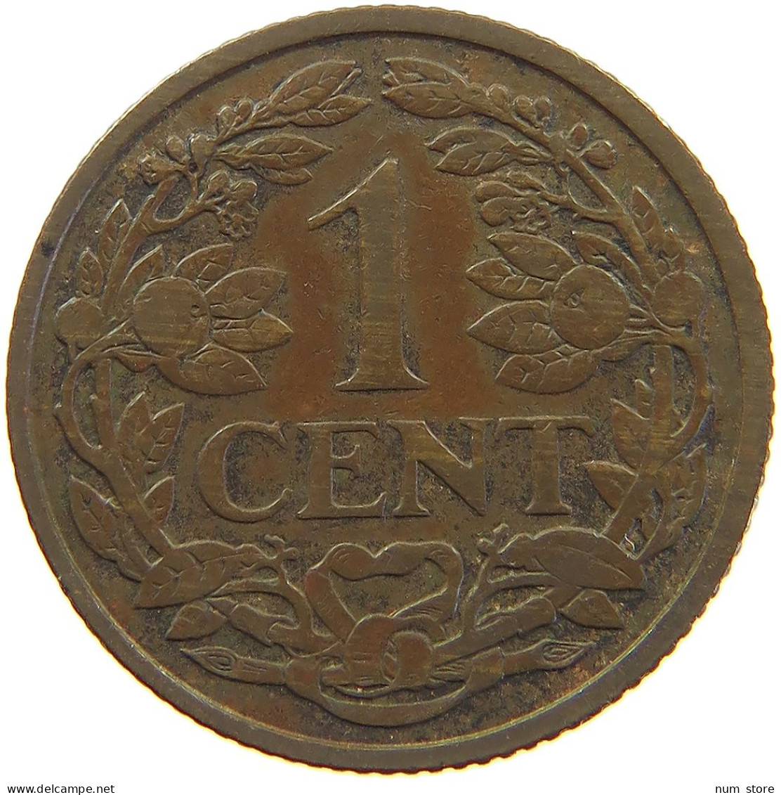 NETHERLANDS CENT 1928 #c063 0261 - 1 Cent