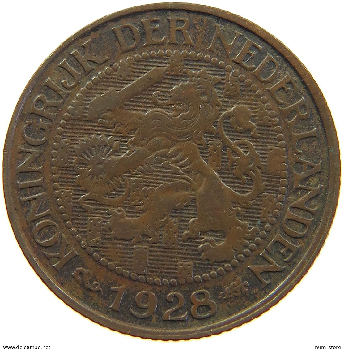 NETHERLANDS CENT 1928 #c063 0261 - 1 Centavos