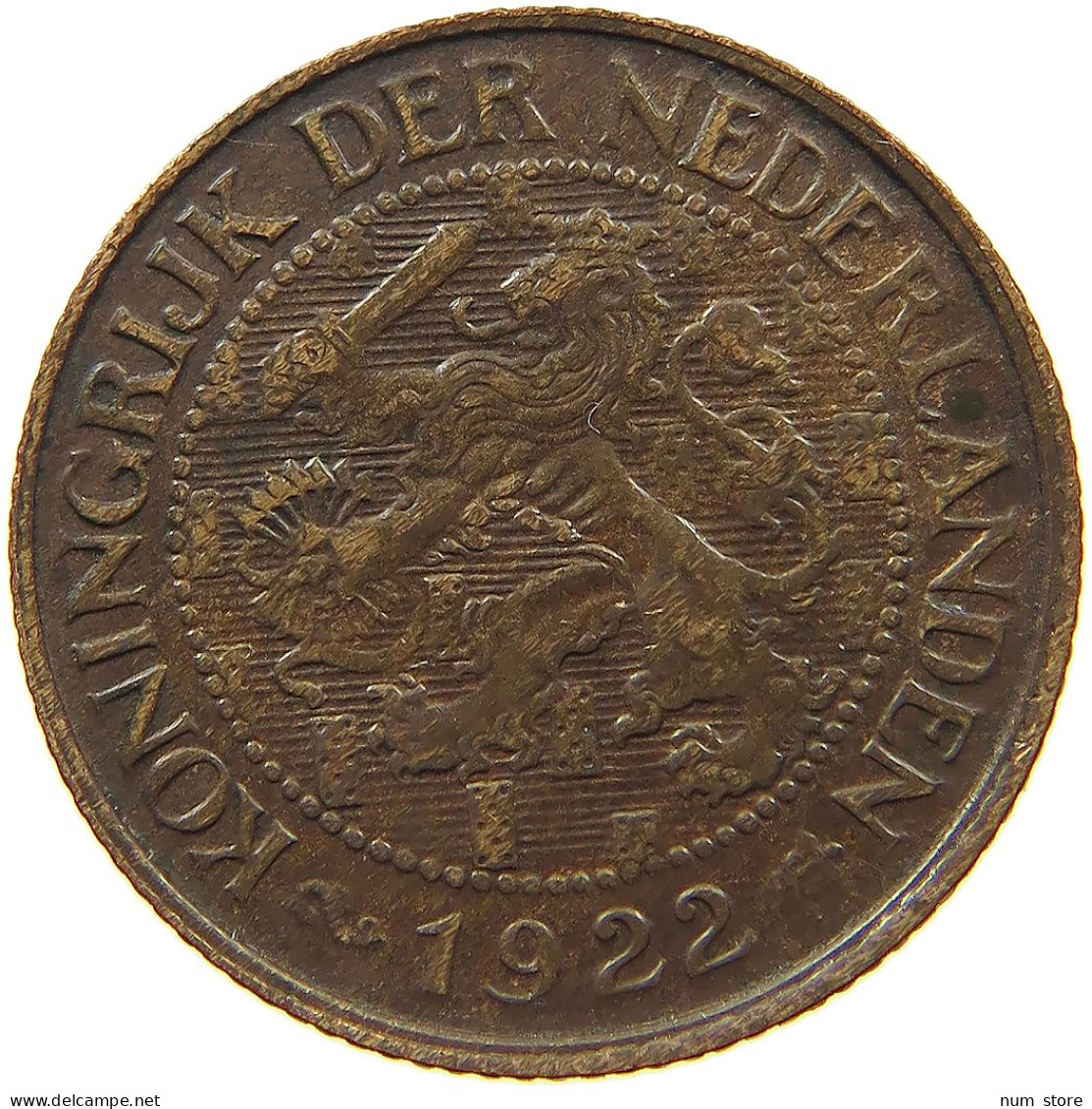 NETHERLANDS CENT 1922 #s078 0947 - 1 Centavos