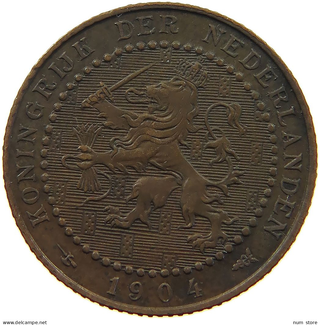 NETHERLANDS CENT 1904 TOP #s078 0933 - 1 Cent