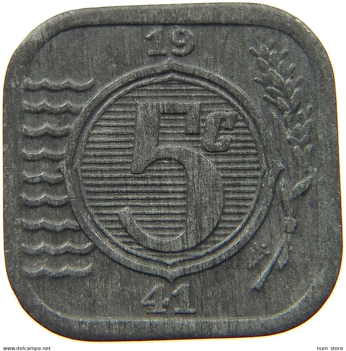 NETHERLANDS 5 CENTS 1941 #a045 0049 - 5 Cent