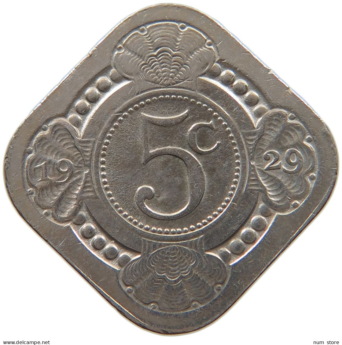 NETHERLANDS 5 CENTS 1929 #c023 0427 - 5 Cent