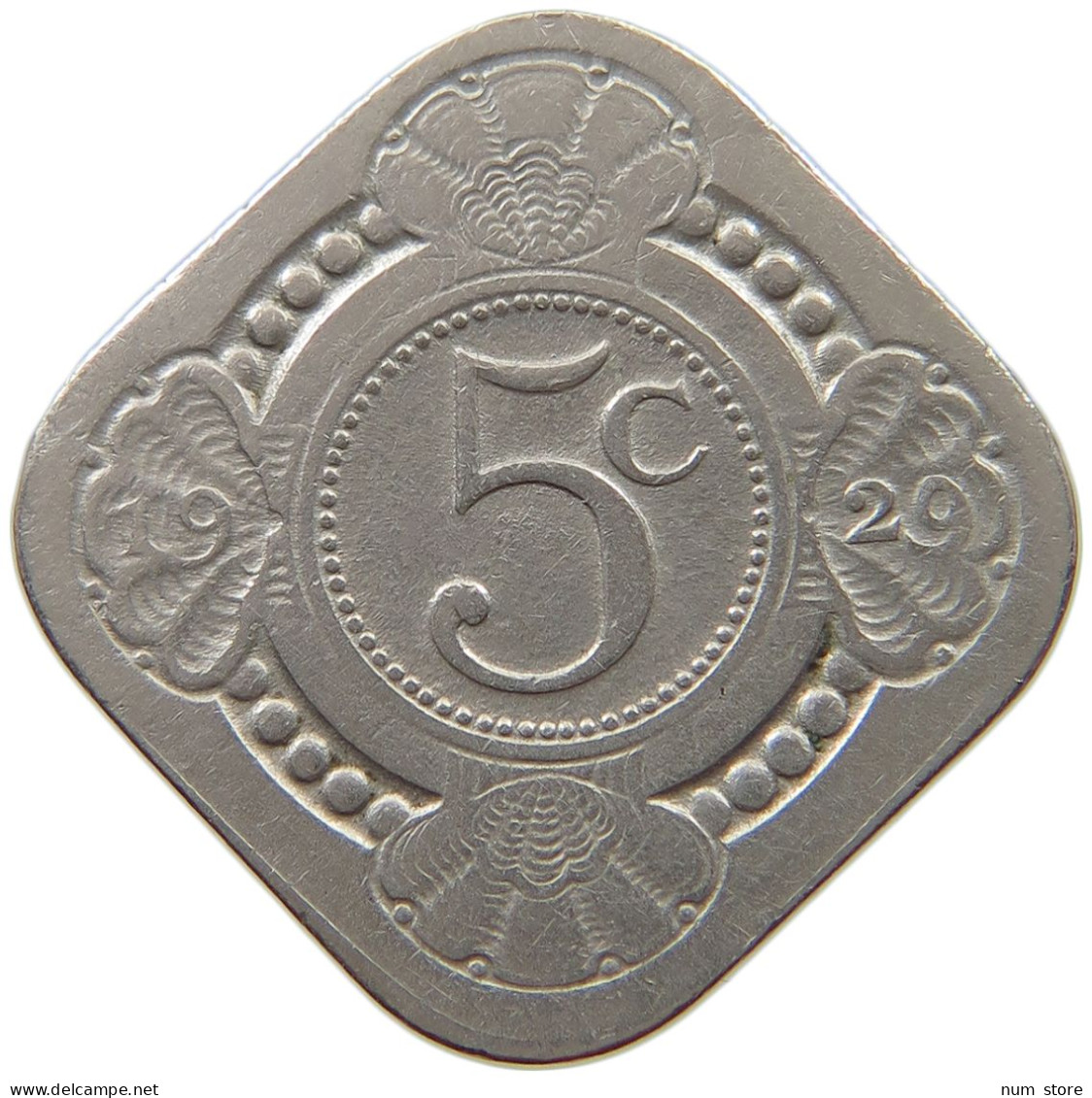 NETHERLANDS 5 CENTS 1929 #a017 0529 - 5 Centavos
