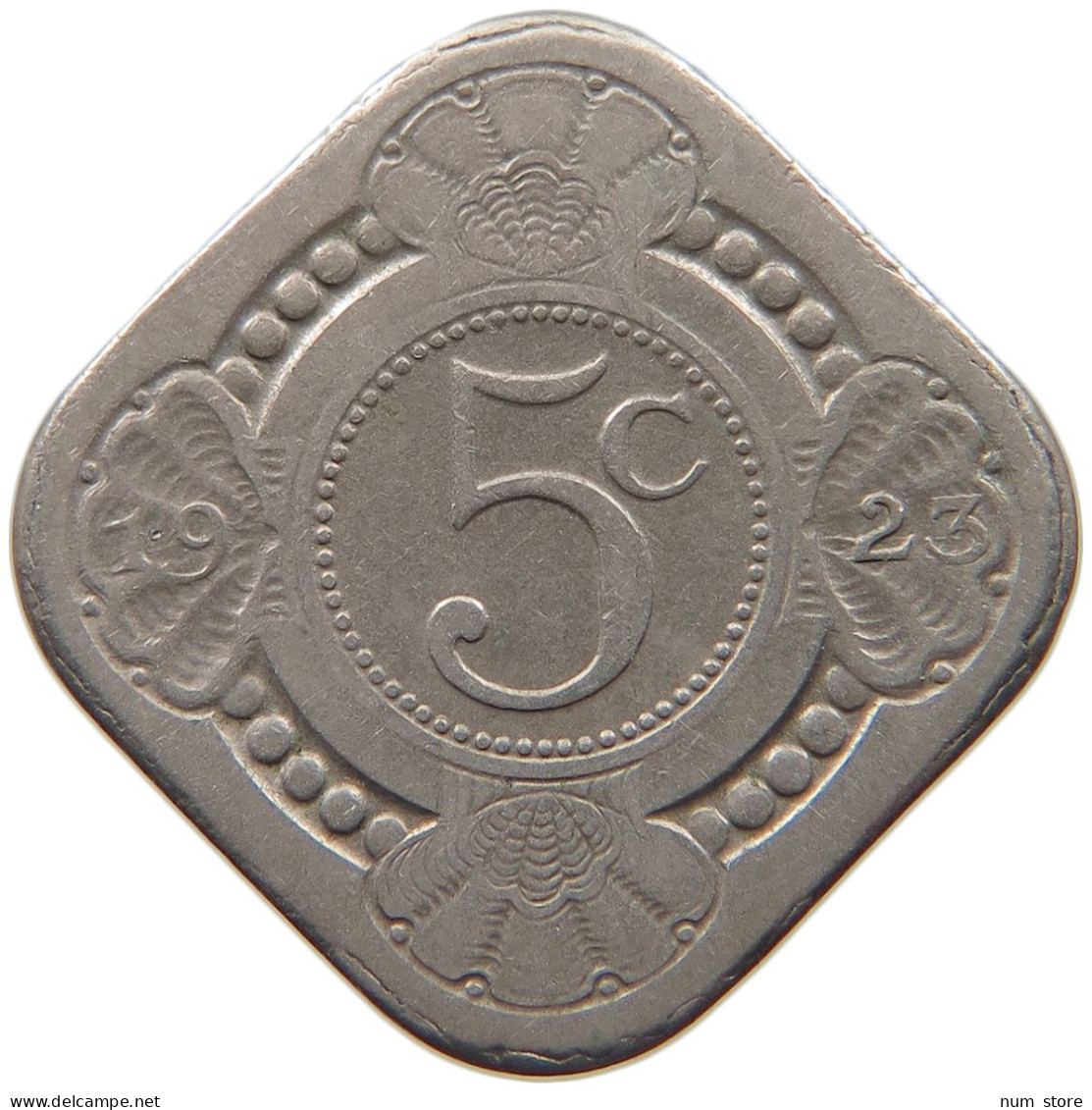 NETHERLANDS 5 CENTS 1923 #c045 0379 - 5 Centavos