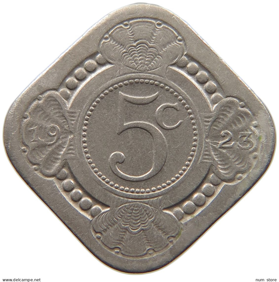 NETHERLANDS 5 CENTS 1923 #c017 0461 - 5 Centavos