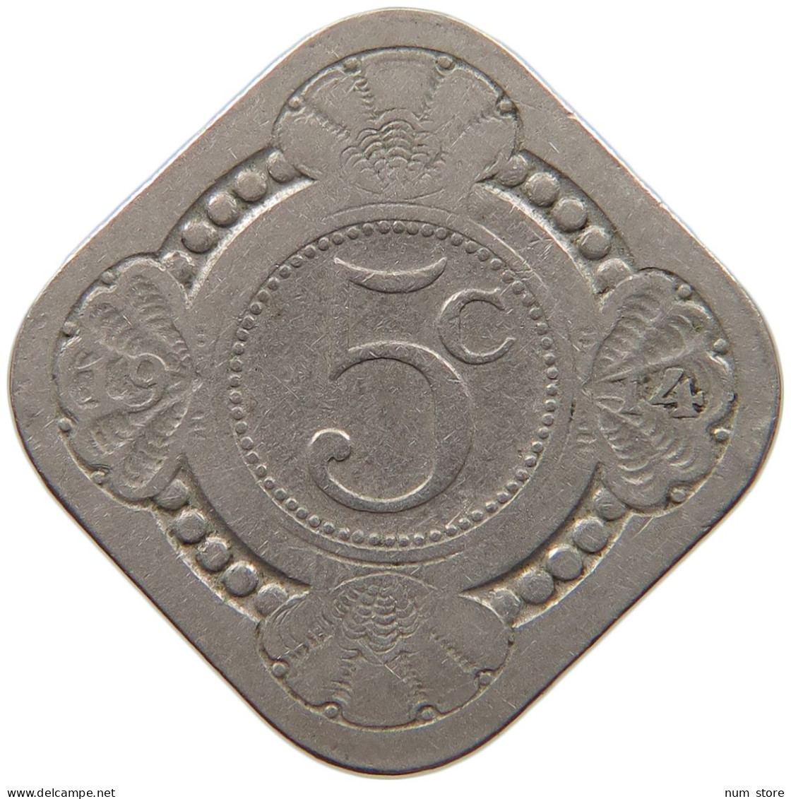 NETHERLANDS 5 CENTS 1914 #c017 0467 - 5 Cent