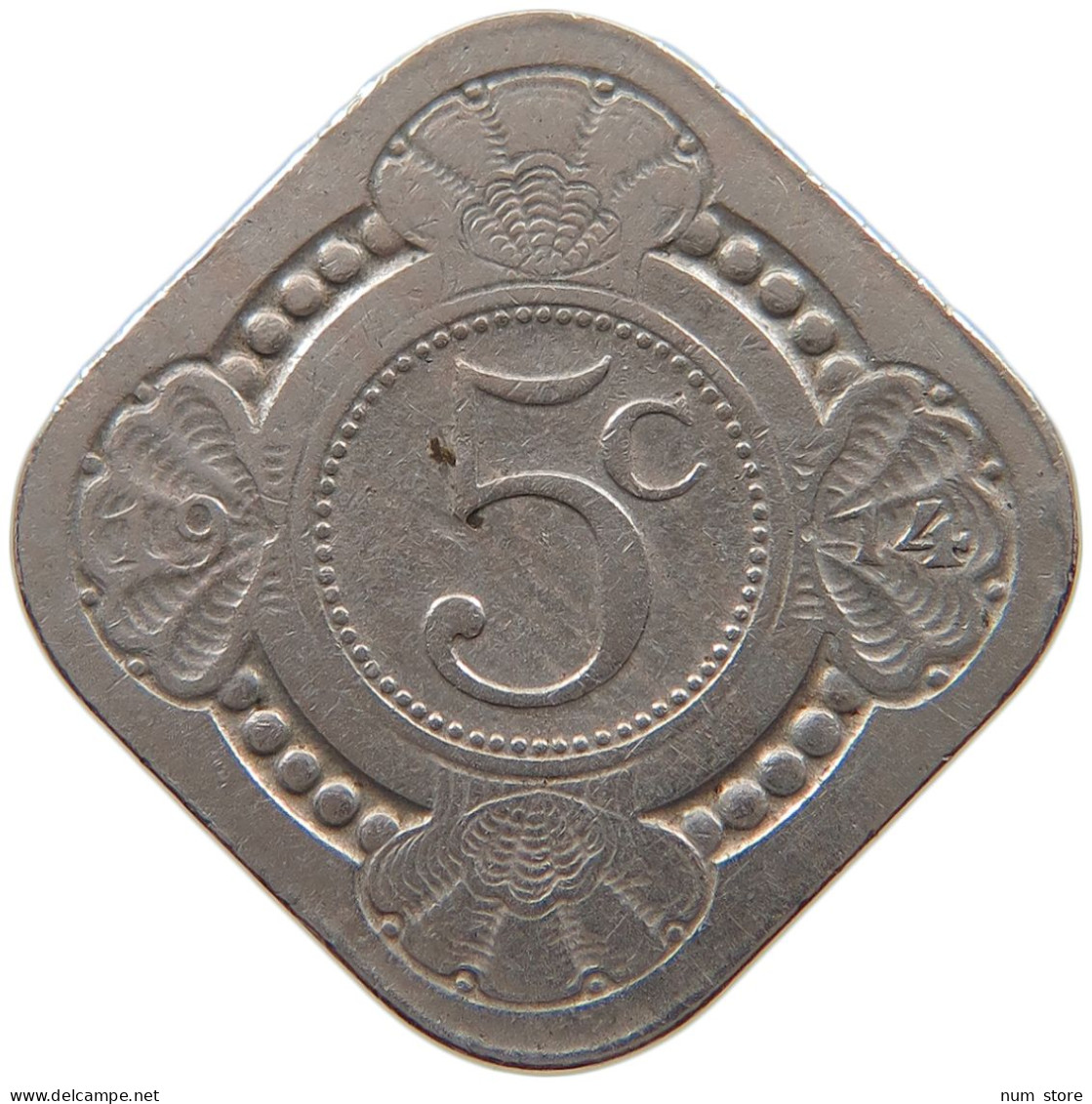 NETHERLANDS 5 CENTS 1914 #a047 0669 - 5 Cent