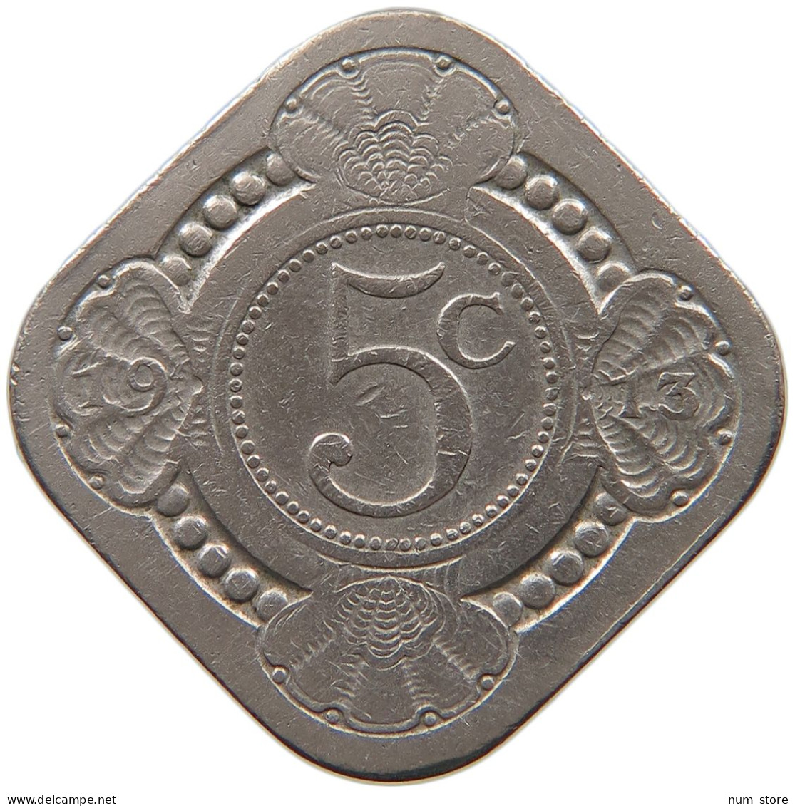 NETHERLANDS 5 CENTS 1913 #a080 0559 - 5 Centavos
