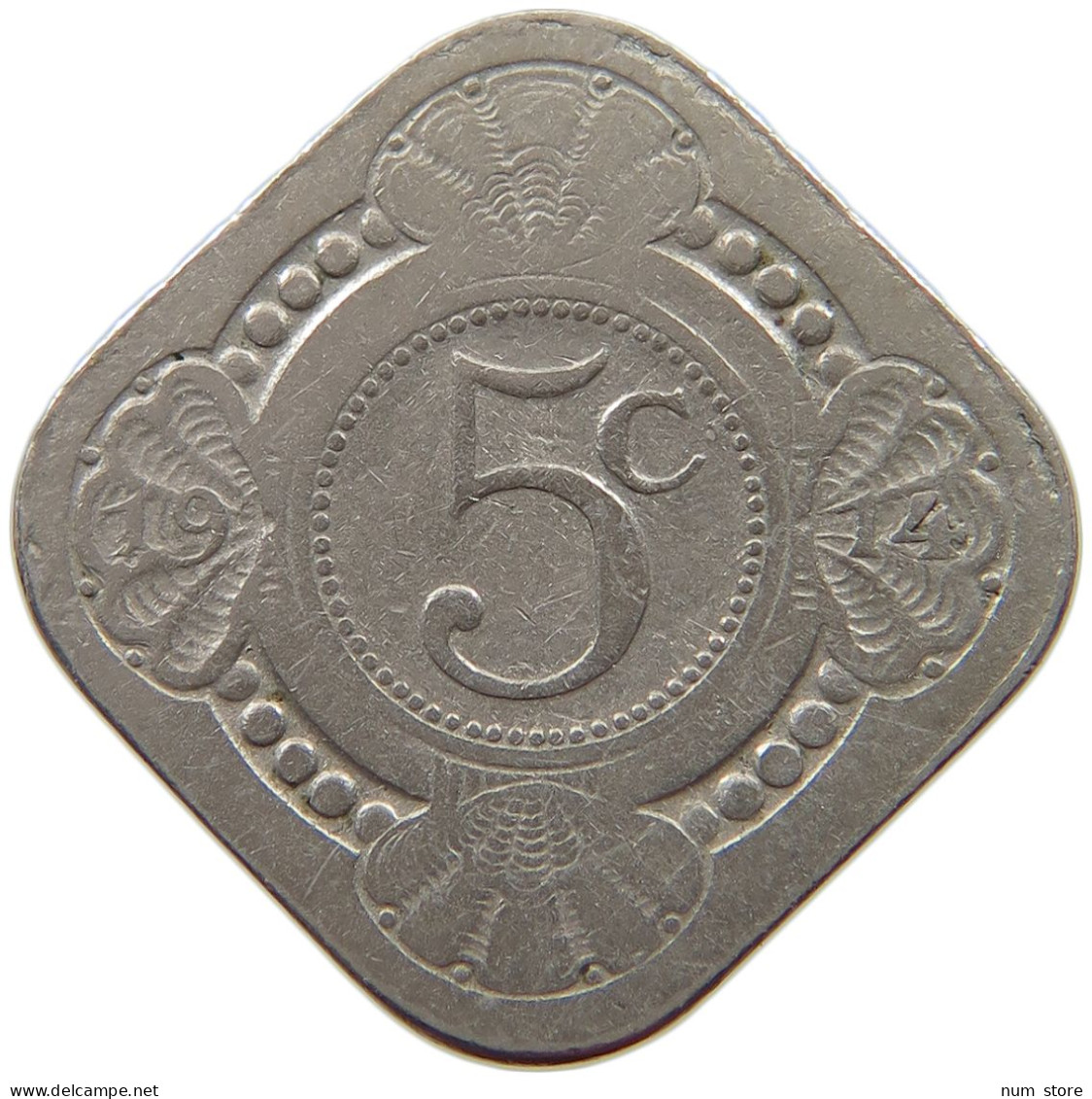 NETHERLANDS 5 CENTS 1914 #a017 0527 - 5 Cent