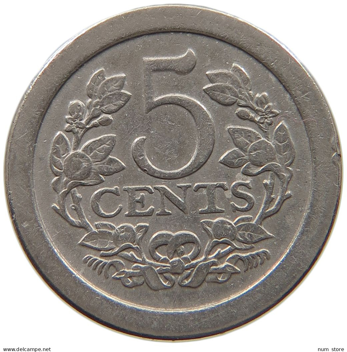 NETHERLANDS 5 CENTS 1908 #c023 0433 - 5 Cent