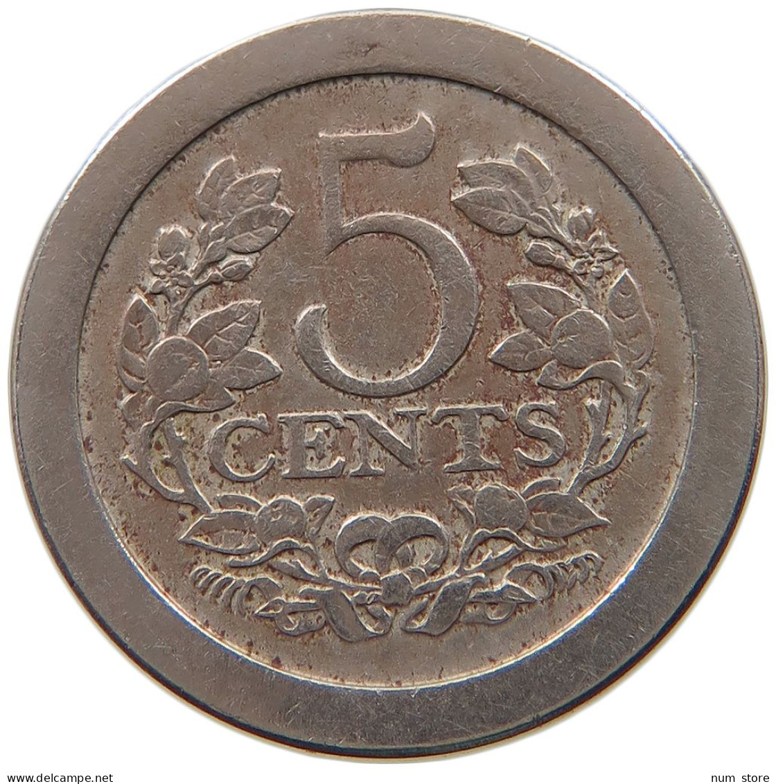 NETHERLANDS 5 CENTS 1907 #a046 0725 - 5 Cent