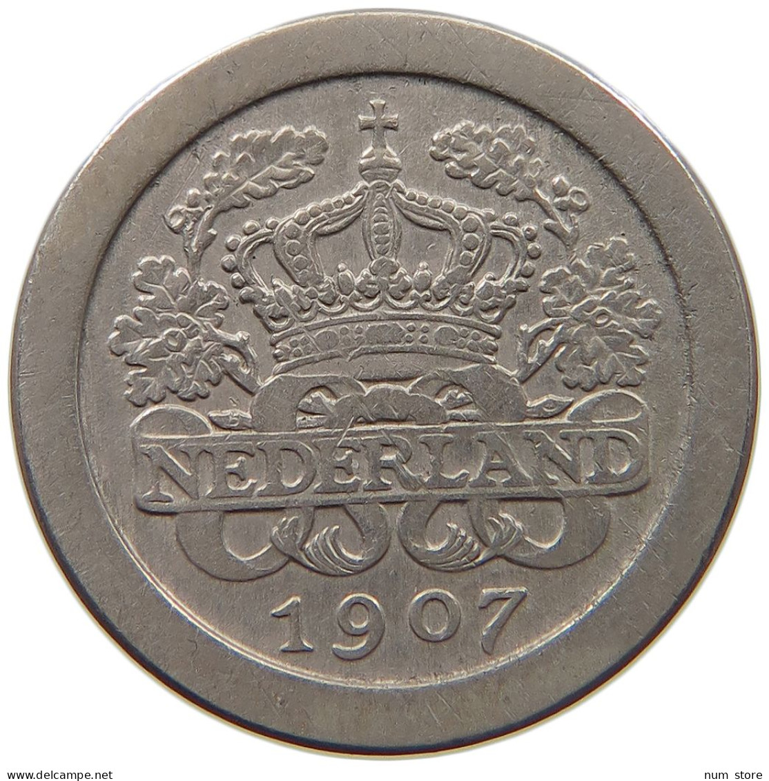 NETHERLANDS 5 CENTS 1907 #c032 0845 - 5 Cent