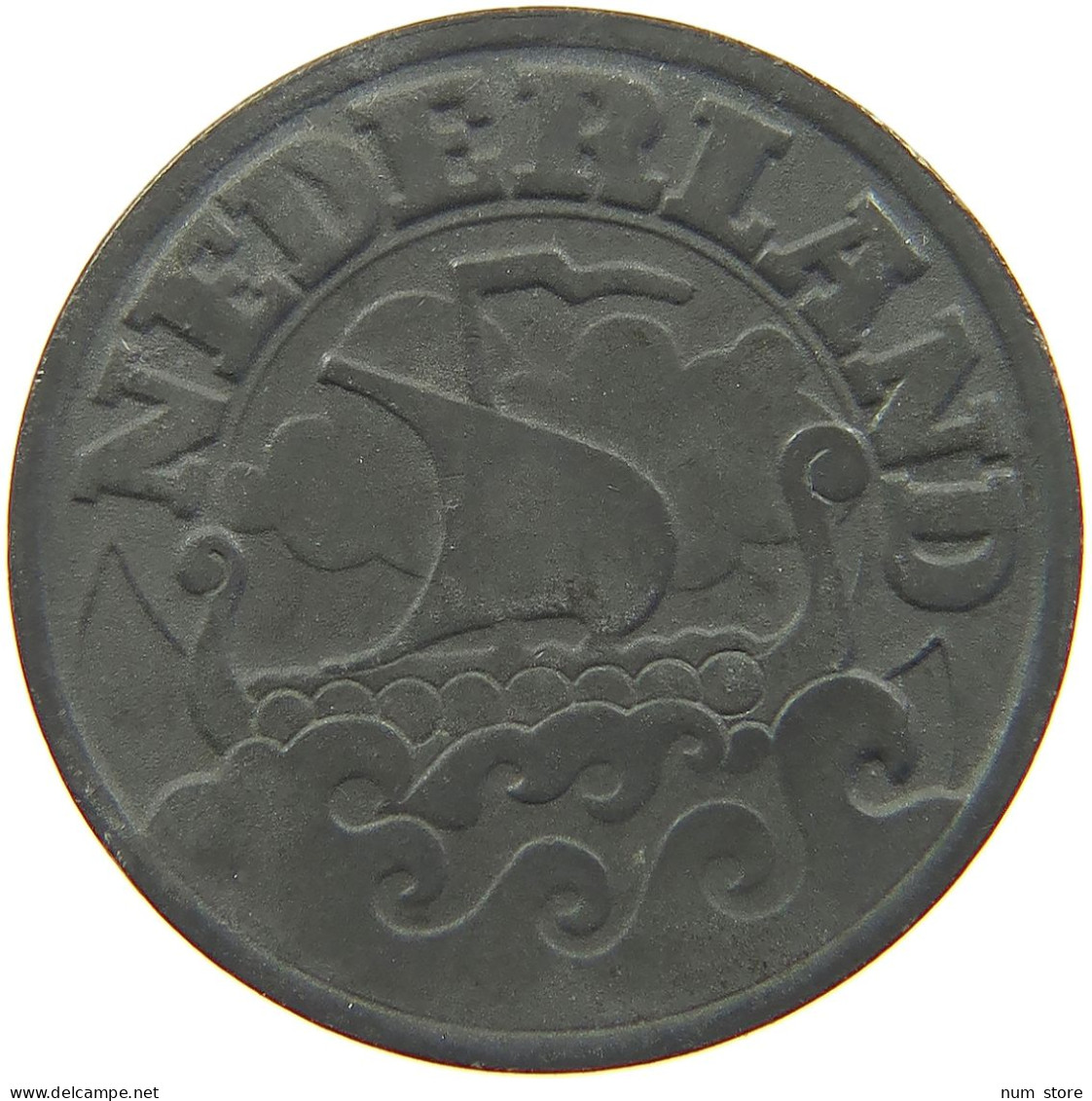 NETHERLANDS 25 CENTS 1942 #a035 0599 - 25 Cent