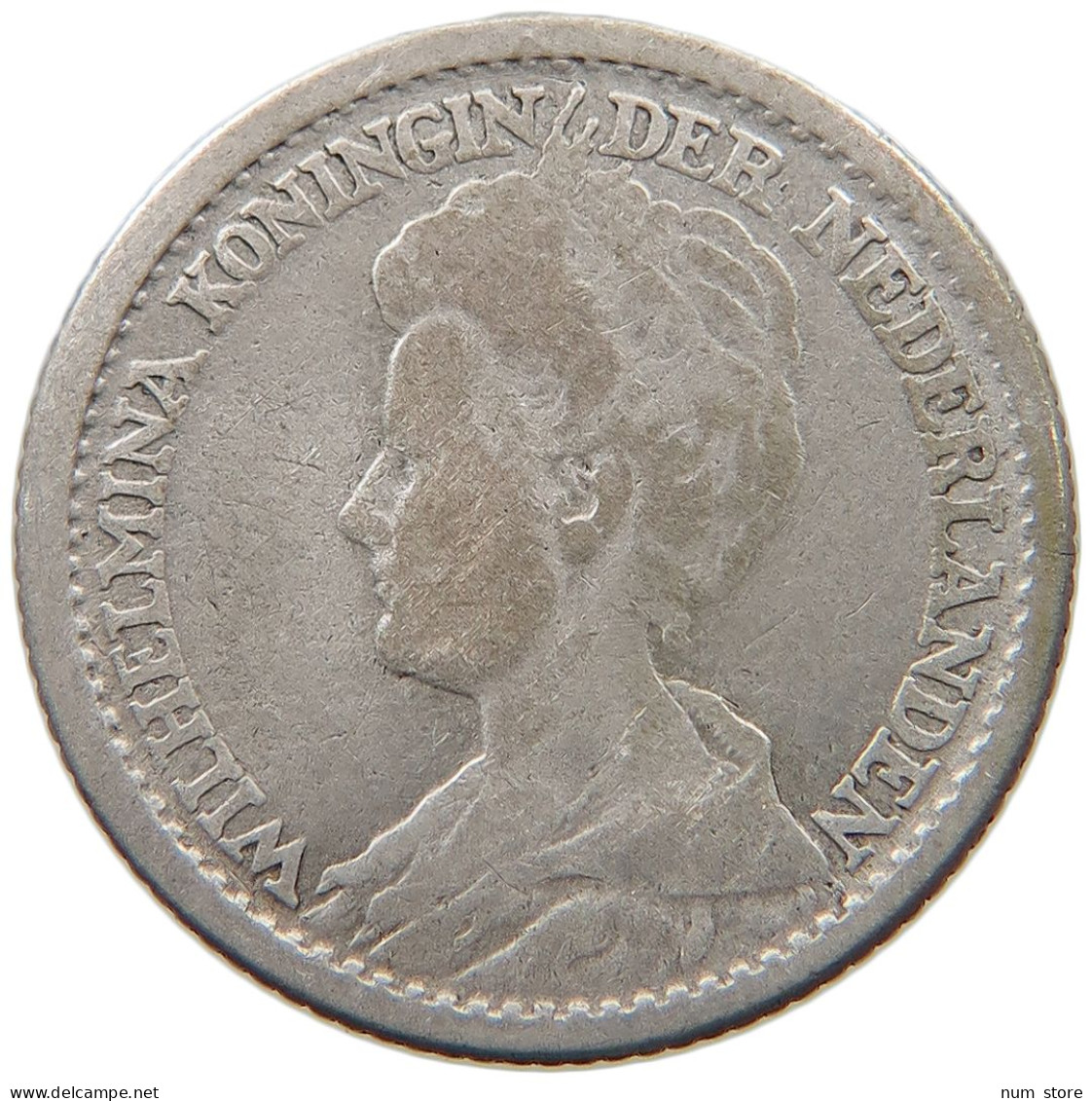NETHERLANDS 25 CENTS 1918 #a032 0937 - 25 Cent