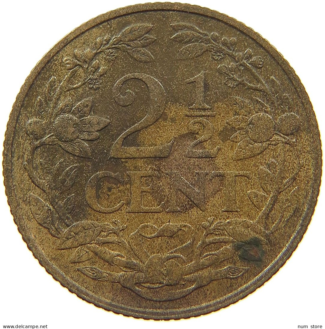 NETHERLANDS 2 1/2 CENTS 1941 #s008 0029 - 2.5 Cent