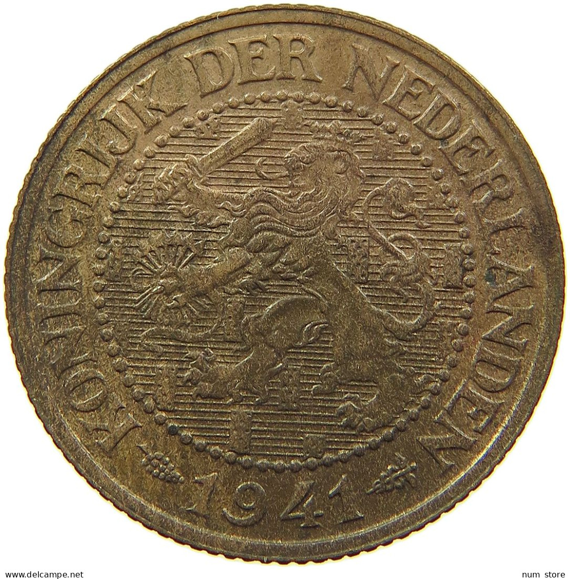 NETHERLANDS 2 1/2 CENTS 1941 #s008 0029 - 2.5 Centavos