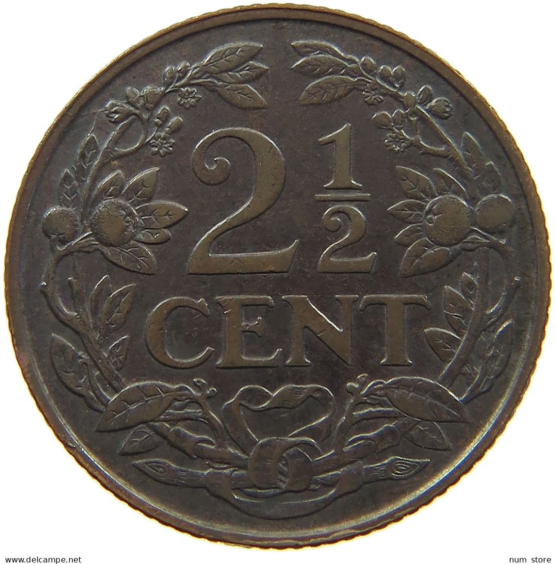 NETHERLANDS 2 1/2 CENTS 1929 #c013 0245 - 2.5 Cent