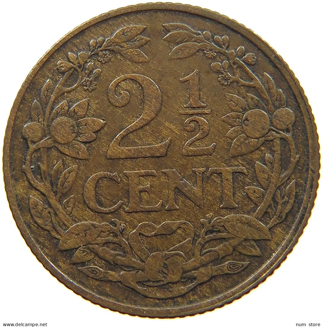 NETHERLANDS 2 1/2 CENTS 1916 #c013 0049 - 2.5 Cent